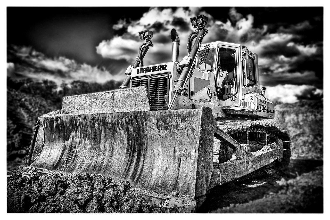 Excavator responding to an urgent dig near Bozeman, MT